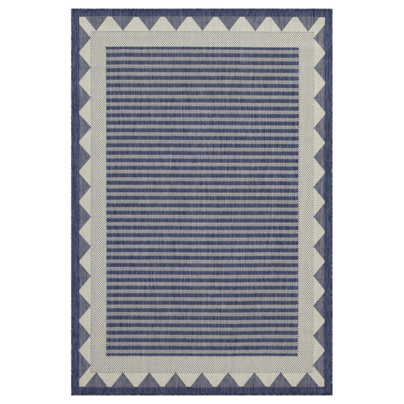 7 Ft. 10 In. X 10 Ft. 3 In. Area Rug Indoor/Outdoor, Blue, Rectangle 7'10" x 10'3"