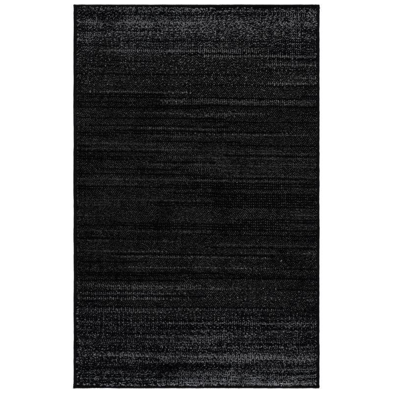 Adirondak Black/Ivory Area Rug, Rectangle 76 x 122cm
