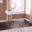 Table de coiffeuse avec miroir