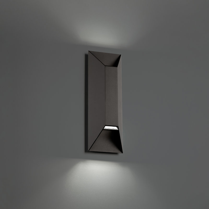 Maglev 2 - Light LED Flush Mounted Sconce, Bronze, 4000K, 16" H x 5.5" W x 3.625" D