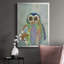 Fantastic Florals Owl, reproduction encadrée de qualité supérieure - prête à être accrochée-88285502-88285506