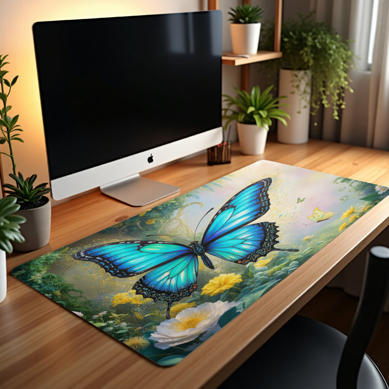 Polyester Desk Pad, 14.4x12.1
