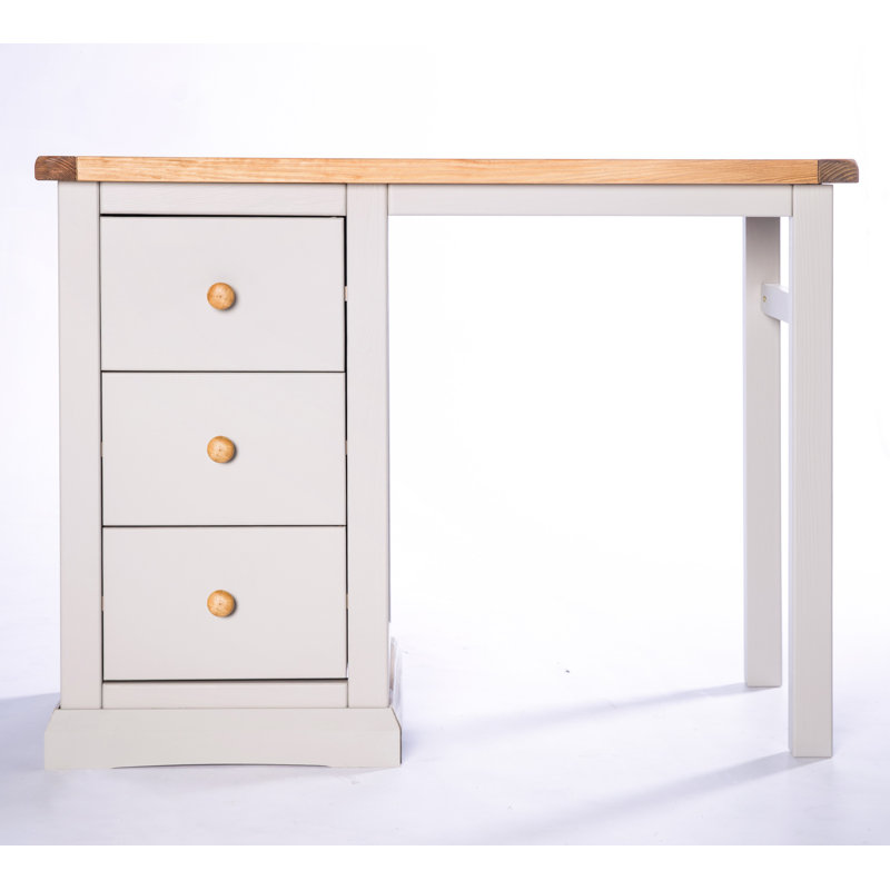 Bingley Dressing Table with Mirror, Grey/Yellow/Off White