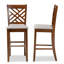 Upholstered Counter Stool with Metal Frame-788764429-788764428