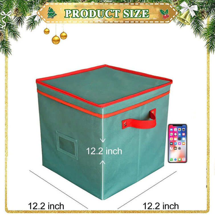  Whitmor Holiday Ornament Storage Cube with 64