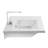 Scarabeo By Nameeks 18.5'' Glossy White Ceramic Rectangular Bathroom Sink with Overflow-33059132