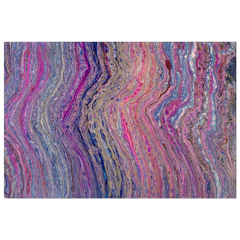 Premium Machine Washable Dream Shag Abstract Rug, 2'6" x 3'10"