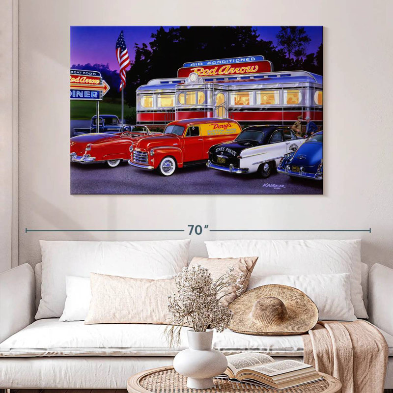 Mehar Red Arrow Diner, 34" H x 51" W