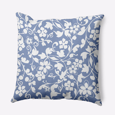 Floral Polyester Throw Pillow
