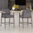 Atik Upholstered Counter Stool with Metal Frame-1122869021