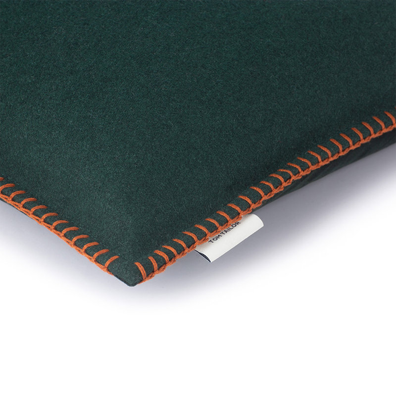 Square Decorative Cushion, Green