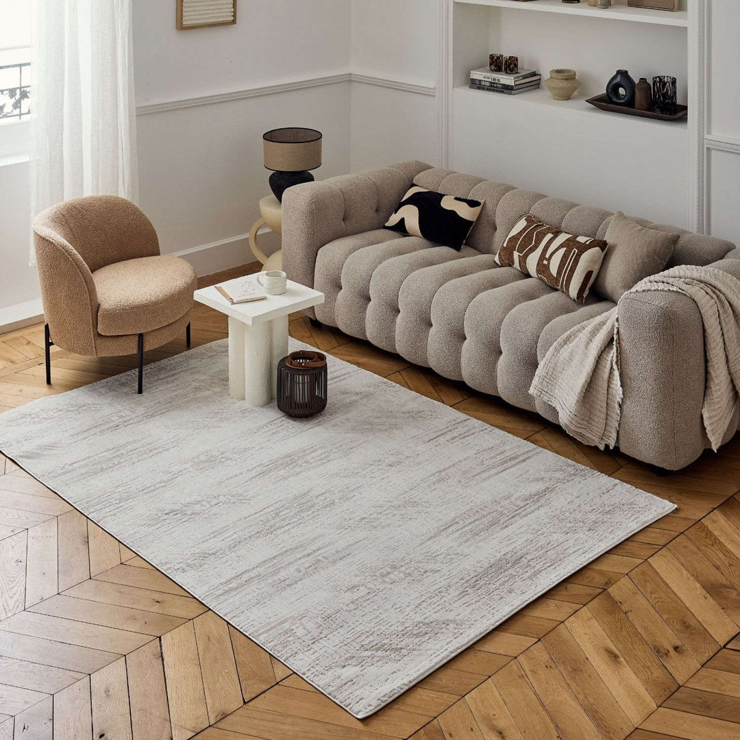 Carmel Modern Abstract Cream/Beige Area Rug