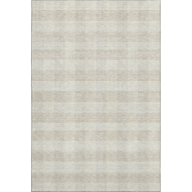 Premium Machine Washable Prisco Ivory Rug