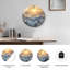 Horloge murale en verre Mountain-1066098798