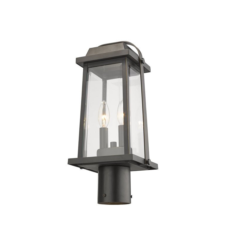 Luminaire à fixation sur socle à 1 lumière H 16,75 po Sisto, Bronze huilé