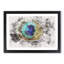 Delicate Peacock Feather - Single Picture Frame Painting on MDF-56874114-56874117