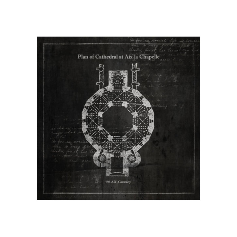 Plan Of Cathedral At Aix La Chapelle Print by Sofia Fox, Plexi, 24" H x 24" W