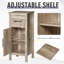 Armoire de salle de bain polyvalente avec tiroir et tablette réglable pour rangement organisé