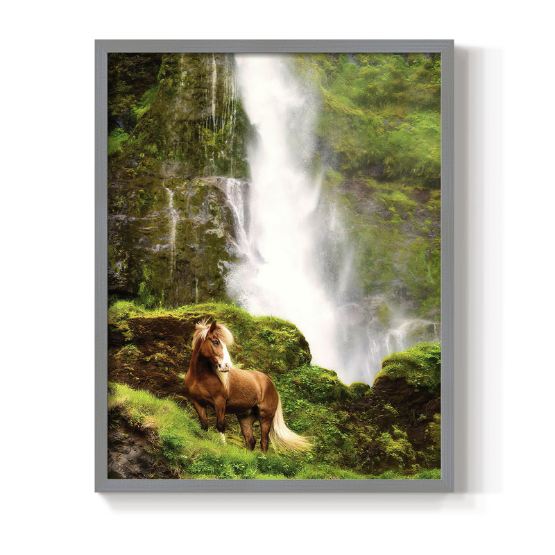 View At Rest VI Framed Print - Solid Wood, Gray, 10" H x 8" W