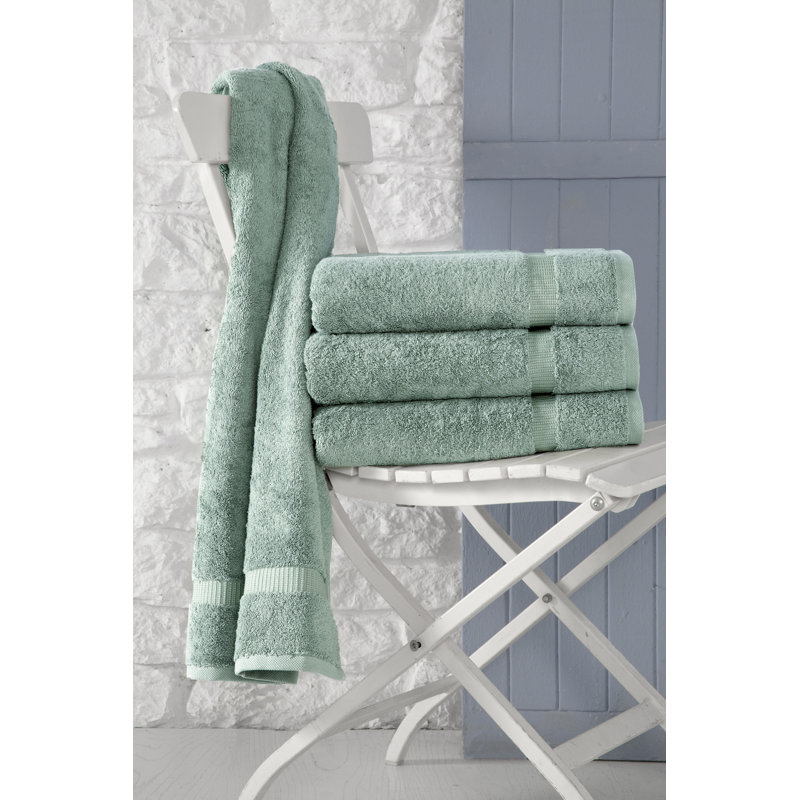 Cambridge 4 Piece  %100 Turkish Cotton Bath Towel Set, Green