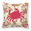  Coussin décoratif 14 "Crab Shabby Elegance Yellow Roses Floral-1203079589
