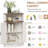 Farmhouse Small Floor Corner Cabinet with Barn Door and Adjustable Shelf.White