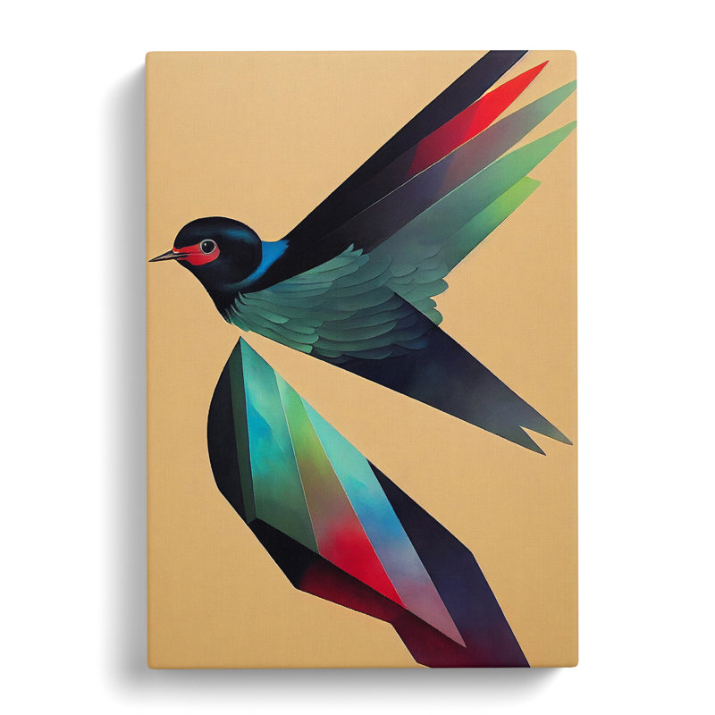 CAN-V0523-2464X Swallow Hypreprism - Wrapped Canvas Print, 76cm H x 50cm W x 3cm D