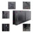 Electric Fireplace 60", Tempered Glass Front, Multi Color Flames & , 1400W Heat, Remote, 7.87 In Package Width  Thin 60 Inch Fireplace, Flame Protection Features-1647931289