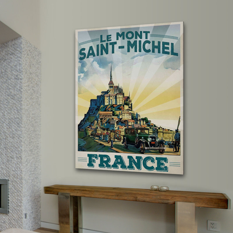 " Le Mont Saint-Michel " by Marmont Hill, 31" H x 24" W x 1.5" D