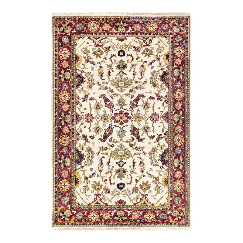 Eclectic One-of-a-Kind 6' 3" X 9' 5" Hand Knotted Area Rug