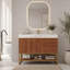 Meuble-lavabo moderne de 36 po avec lavabo, comptoir en pierre frittée et lavabo en céramique, armoire de rangement en bois imperméable avec pieds de support en acier inoxydable-1393418930-1393418932