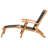 Radium Outdoor Teak Wood Chaise Lounge