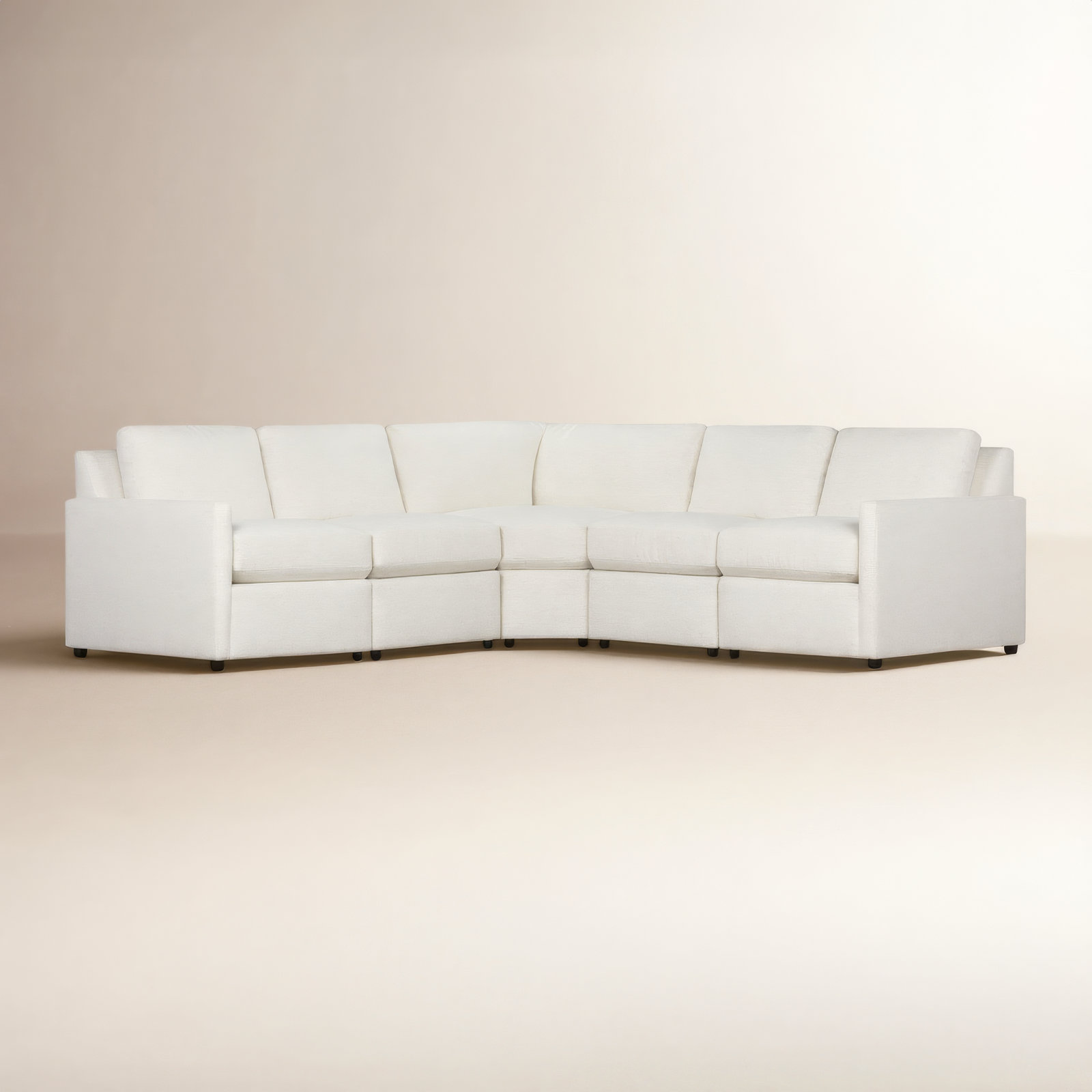 Damari Sectional, Nomad Snow Crypton® Chenille