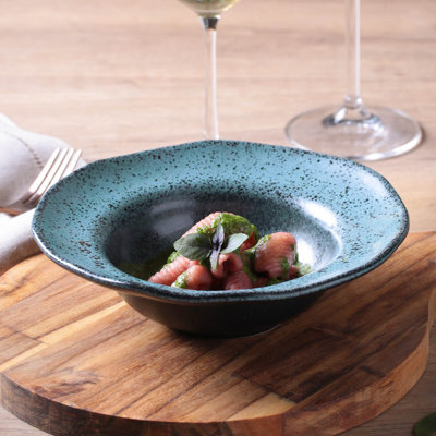Porto Brasil Night Sky Commercial Dishwasher Safe 7.48'' Stoneware Salad Or Dessert Plate , Set Of 4 In Blue