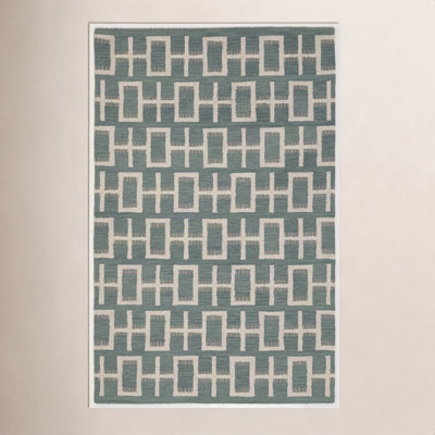 Elsey Hand-Tufted Geometric Wool Rug