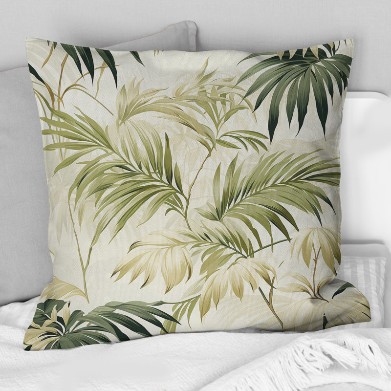 Coussin décoratif Palm Polyester, H 16 po x l 16 po