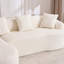 Canapé modulaire en L en éponge à compression complète, canapé-lit modulaire en chenille blanc nuage, haute densité 30D pour le salon d'un appartement, 900 lb.-117789457