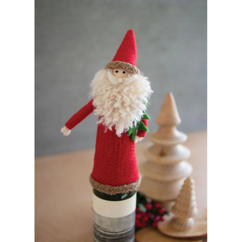  Couvre-bouteille de Noël en feutre Felt