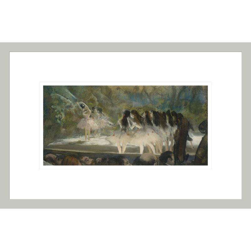 «Ballet at the Paris Opéra» par Edgar Degas, impression giclée encadrée, H 11,1 po x l 16,75 po