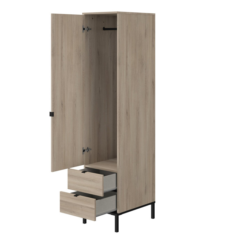 Parkridge 1 Door Manufactured Wood Wardrobe
