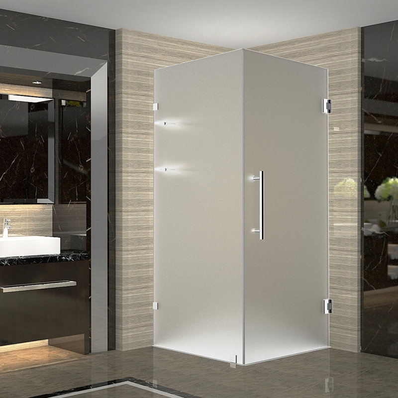 Aquadica GS 32" x 72" Rectangle Hinged Shower Enclosure, Chrome