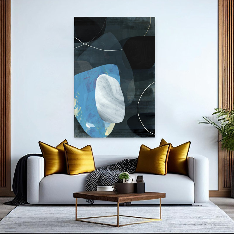 Art contemporain contemporain abstrait, H 60 po x l 40 po