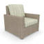 Chaise d'extérieur Henri avec coussins Sunbrella-1132840163