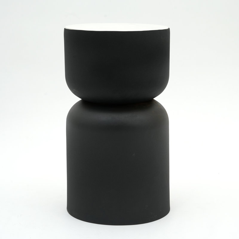 Table d'appoint moderne, 22" H x 12" W x 12" D, Black