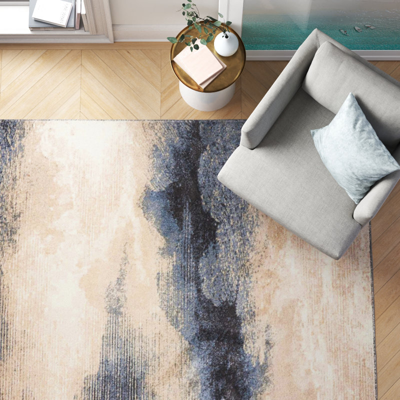 Abstract Indoor Rug, Rectangle 6'6" x 9'6"