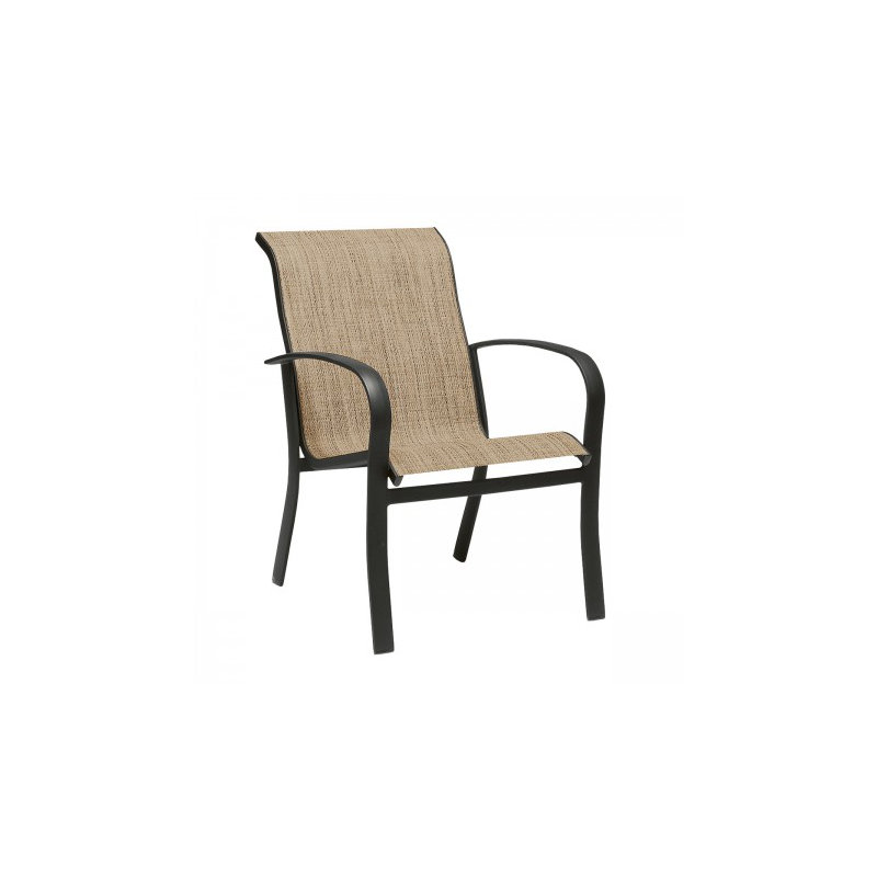 Fremont Outdoor Dining Armchair, Pewter