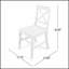 Chaises de salle à manger en bois d'acacia, blanches, durables et élégantes pour les intérieurs modernes et traditionnels-685598120