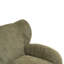 Chaise nordique, chaise multifonctionnelle en tissu chenille, canapé décoratif, dossier incurvé, salle d'étude de salon, vert olive