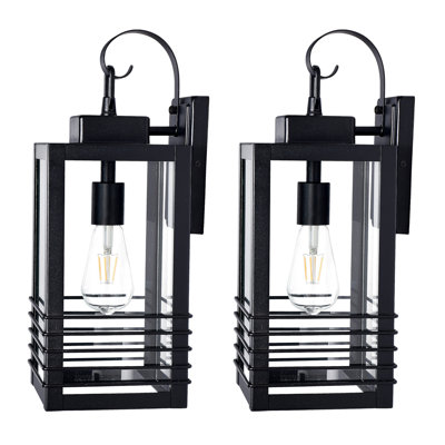 Outdoor Wall Light, Large Size Matte Outdoor Wall Lantern