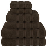 Ensemble de serviettes de bain 100% coton de qualité supérieure, collection 6 pièces Darcelle super douce et absorbante